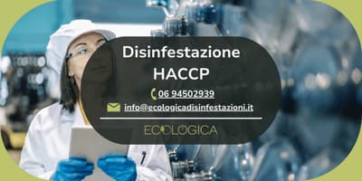 servizio di disinfestazione haccp
