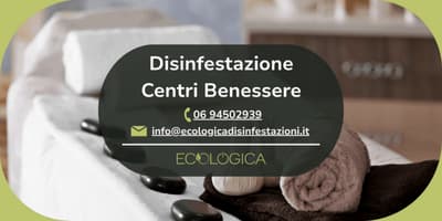 servizio disinfestazione per centri benessere