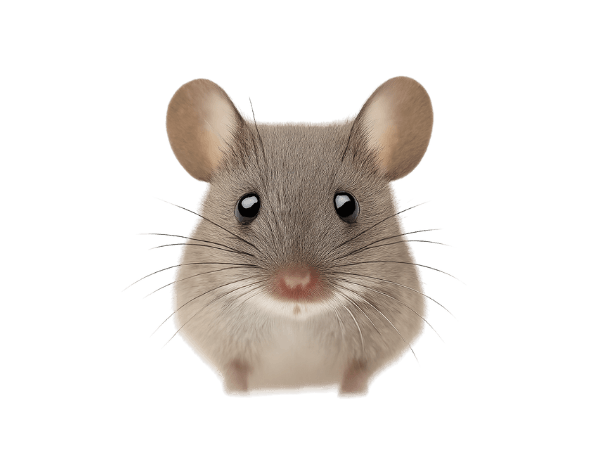 Topo domestico (Mus musculus) in primo piano